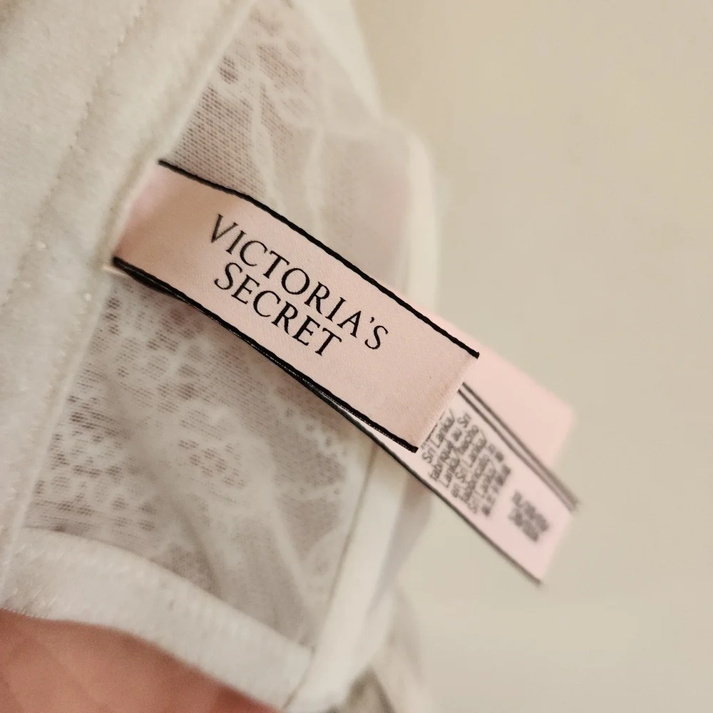 Victorias Secret Dream Angels White Lace Corset Top Unlined XL Extra Large - Picture 6 of 7